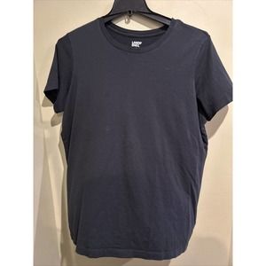 Lands End Tee Women’s Tee Shirt Size Large Cotton Crew Neck Blue